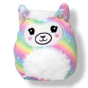 Squishmallows Rainbow Llama Plush Toy Bailey 5" Pastel Kellytoy Scented Stuffed